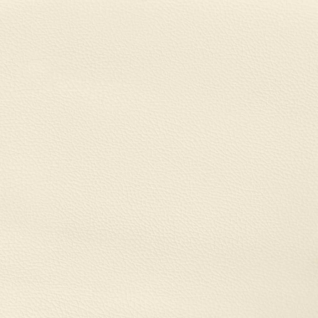 Kopfteil mit Ohren Creme 83x23x78/88 cm Kunstleder
